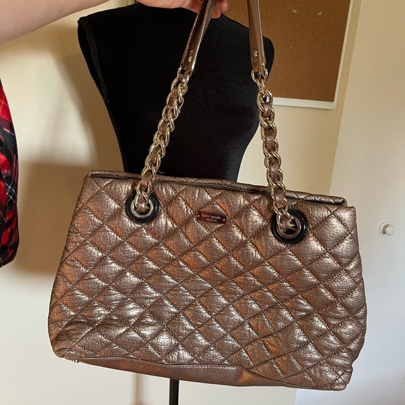 Kate spade gold tote - Picture 2 of 4
